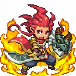 画像ギャラリー No.004のサムネイル画像 / 「勇者と1000の魔王」の世界に「ドラゴンファング」のキャラが2Dドットで登場