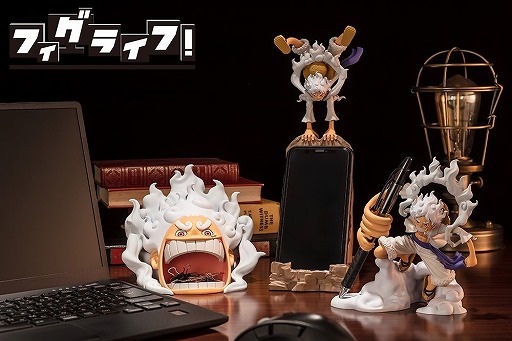 画像ギャラリー No.003のサムネイル画像 / ギア5のルフィがペンスタンド型フィギュアに。「ワンピース フィグライフ! モンキー・D・ルフィ-ギア5-vol.1」7月17日より順次発売
