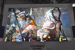 画像ギャラリー No.026のサムネイル画像 / ［TGS 2014］「モンスターハンター4G」のステージイベントレポート。エピソードクエストの実機プレイや，後藤真希さんをゲストに招いたトークショウが披露