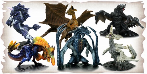 画像ギャラリー No.001のサムネイル画像 / 「MH4G」のモンスター達がフィギュアになって登場。クシャルダオラなど全6種類
