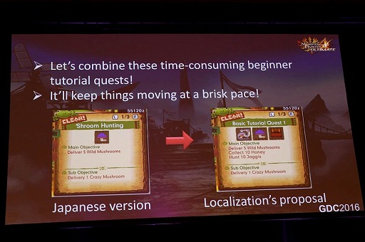 画像ギャラリー No.008のサムネイル画像 / ［GDC 2016］世界を狙う「モンスターハンター」のローカライズ担当者が苦労を語る「Taking Monster Hunter Worldwide」をレポート