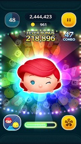 画像ギャラリー No.006のサムネイル画像 / 「LINE:ディズニー ツムツム」に,ペアツム“アリエル&フランダー”が登場