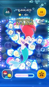 画像ギャラリー No.007のサムネイル画像 / 「LINE:ディズニー ツムツム」に,ペアツム“アリエル&フランダー”が登場