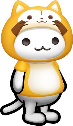 画像ギャラリー No.006のサムネイル画像 / 「ほしの島のにゃんこ」と「あらいぐまラスカル」がコラボ。ラスカルの飾りと洋服が登場