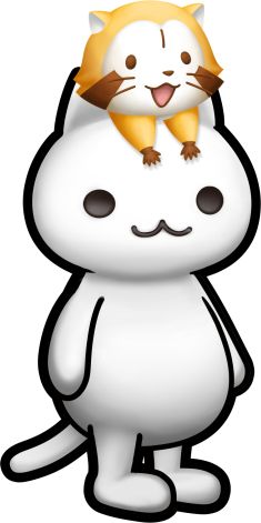 画像ギャラリー No.009のサムネイル画像 / 「ほしの島のにゃんこ」と「あらいぐまラスカル」がコラボ。ラスカルの飾りと洋服が登場