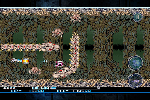画像ギャラリー No.007のサムネイル画像 / スマホ版「R-TYPE II」の配信が本日スタート。難易度設定やオリジナル/強化版のグラフィックス切り替えなど多彩なオプションを搭載