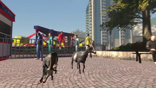 画像ギャラリー No.002のサムネイル画像 / 「Goat Simulator」のPatch 1.1がリリース。もはやシミュレーションの域を逸脱,ヤギ達がビーチライフを満喫するように