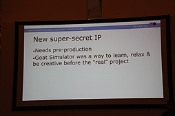 画像ギャラリー No.009のサムネイル画像 / ［gamescom］世界唯一のヤギシム「Goat Simulator」はなぜ生まれてしまったのか？　を教えてくれるセッションがGDC Europe 2014で実施