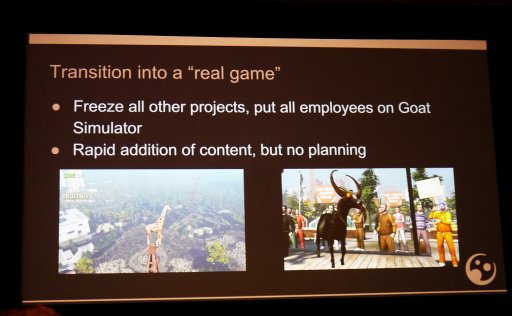画像ギャラリー No.004のサムネイル画像 / ［GDC 2016］押しつけがましさのない広報活動が成功につながった。「Goat Simulator」のPRマネージャーが我流マーケティング術を紹介