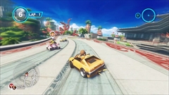 画像ギャラリー No.018のサムネイル画像 / 「ソニック＆オールスターレーシング TRANSFORMED」，ホーネット号やF-14，ドリキャスコントローラに変形する「AGES」や，「バーニングレンジャー」モチーフのコースなどを紹介