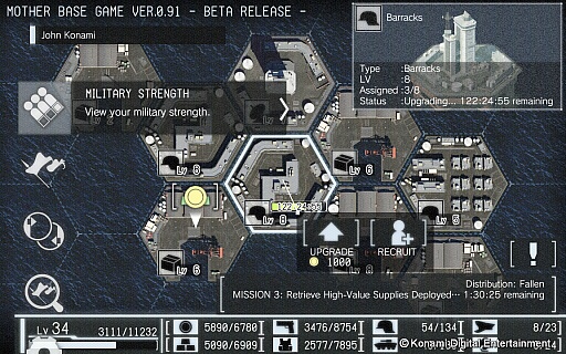 画像ギャラリー No.002のサムネイル画像 / 「METAL GEAR SOLID V: GROUND ZEROES」と連動するiOS/Androidアプリがソフトの発売日に配信開始。「マザーベース」の育成ゲームもプレイ可能