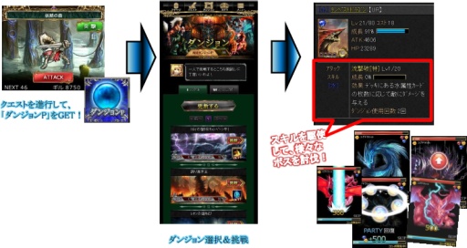 画像ギャラリー No.014のサムネイル画像 / スマホ向けカードバトル「龍撃のレイドラビリンス」がGREEで配信スタート