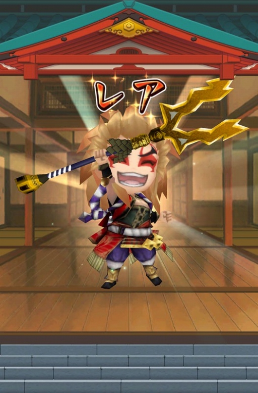 画像ギャラリー No.002のサムネイル画像 / 「戦国無双シュート」，「無双武将がちゃ」に阿国＆藤堂高虎が新登場