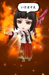 画像ギャラリー No.007のサムネイル画像 / 「戦国無双シュート」，「無双武将がちゃ」に阿国＆藤堂高虎が新登場