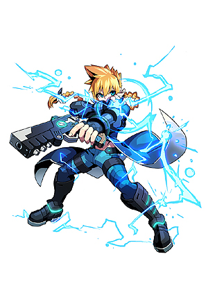 画像ギャラリー No.005のサムネイル画像 / “インティ・クリエイツ×稲船敬二”による新作3DSタイトル「蒼き雷霆 ガンヴォルト」が発表。雷撃を操る超能力少年がハイスピード＆ハイテンションなバトルを繰り広げる