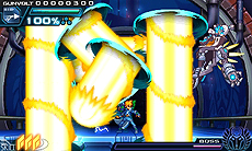 画像ギャラリー No.039のサムネイル画像 / “インティ・クリエイツ×稲船敬二”による新作3DSタイトル「蒼き雷霆 ガンヴォルト」が発表。雷撃を操る超能力少年がハイスピード＆ハイテンションなバトルを繰り広げる