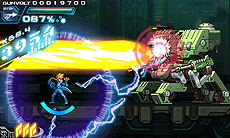 画像ギャラリー No.012のサムネイル画像 / 「蒼き雷霆 ガンヴォルト」は8月中旬配信開始! 搭載される4つのオリジナルシステムや主人公ガンヴォルトの成長要素も公開に