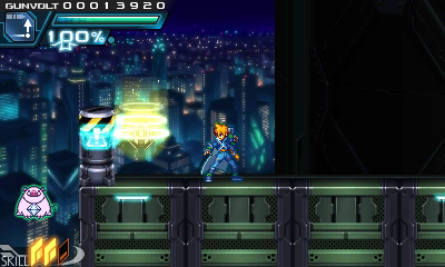 画像ギャラリー No.003のサムネイル画像 / 「蒼き雷霆 ガンヴォルト」,ゲーム中の隠しアイテムとして「カネドブー」や「ぎゃる☆がん」のキャラ「見習い天使えころ」が登場