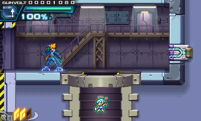 画像ギャラリー No.004のサムネイル画像 / 「蒼き雷霆 ガンヴォルト」,ゲーム中の隠しアイテムとして「カネドブー」や「ぎゃる☆がん」のキャラ「見習い天使えころ」が登場