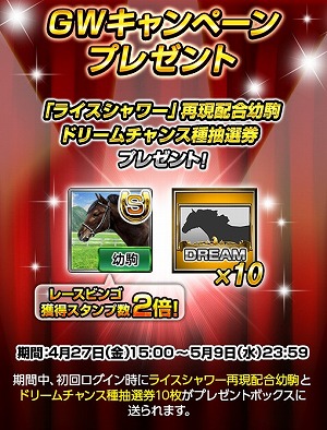 画像ギャラリー No.002のサムネイル画像 / 「ダービーインパクト」,ゴールデンウィークにちなんだイベントを開催