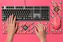 画像ギャラリー No.004のサムネイル画像 / マウスとほぼ同じ4色カラバリ展開。Mionixのキーボード用パームレスト兼マウスパッドがやはり派手な見た目で国内発売