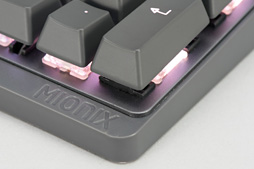 画像ギャラリー No.011のサムネイル画像 / Mionix製キーボード「WEI」レビュー。見た目重視のブランドは,「Cherry MX RGB Red」キースイッチ搭載モデルをどう仕上げたか