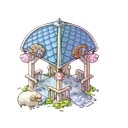 画像ギャラリー No.007のサムネイル画像 / 「楽園生活 ひつじ村」，イベント“スイカ収穫チャレンジ”開催。作物を収穫して報酬をゲットしよう