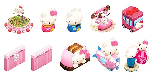 画像ギャラリー No.002のサムネイル画像 / 「シロンのシークレットガーデン」にハローキティのコラボアイテムが多数登場