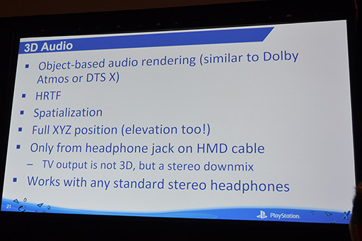 画像ギャラリー No.018のサムネイル画像 / ［GDC 2016］SCEのエンジニアによる講演で明らかになった，PlayStation VRの秘密と開発者をサポートする機能とは？