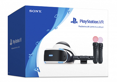 画像ギャラリー No.001のサムネイル画像 / PlayStation VRと，PlayStation Move2本をセットにした「PlayStation VR エキサイティングパック」が9月13日に発売。DUALSHOCK 4の新色「ブルー・カモフラージュ」は10月21日にリリース