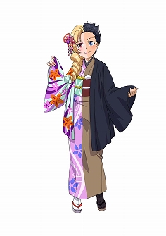 画像ギャラリー No.004のサムネイル画像 / 「ロボットガールズZ ONLINE」,限定募集に「ガッキー(制服)」と「あしゅら男爵(着物)」が参戦