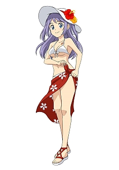 画像ギャラリー No.002のサムネイル画像 / 「ロボットガールズZ ONLINE」水着姿のキリクちゃんが参戦