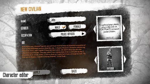 画像ギャラリー No.002のサムネイル画像 / 「This War of Mine」にシナリオやキャラクターのエディット機能を追加するアップデートが配信