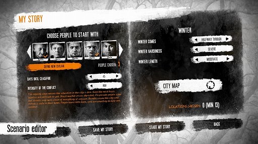 画像ギャラリー No.003のサムネイル画像 / 「This War of Mine」にシナリオやキャラクターのエディット機能を追加するアップデートが配信