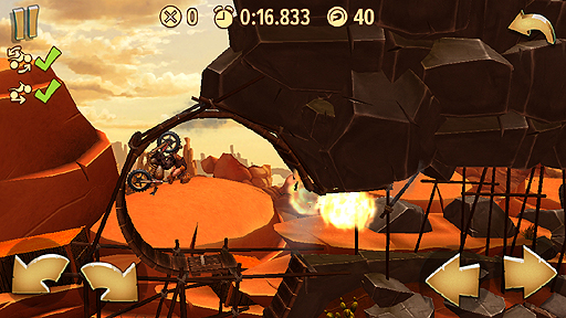 画像ギャラリー No.003のサムネイル画像 / iOS向けのレースアクション「トライアルズ ゴー」のインプレッション。いつでもどこでも，手軽にレースに挑戦だ