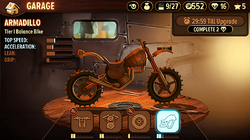 画像ギャラリー No.008のサムネイル画像 / iOS向けのレースアクション「トライアルズ ゴー」のインプレッション。いつでもどこでも，手軽にレースに挑戦だ
