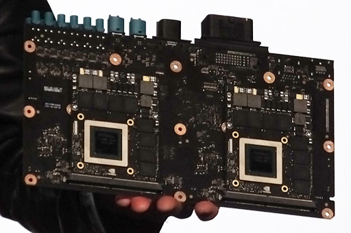 画像ギャラリー No.004のサムネイル画像 / ［CES 2016］NVIDIA，次世代GPU「Pascal」搭載カードを初披露。GDDR5＋採用か