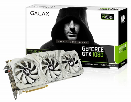 画像ギャラリー No.002のサムネイル画像 / GALAX,「HOF」シリーズの白いGTX 1080カードを国内発売