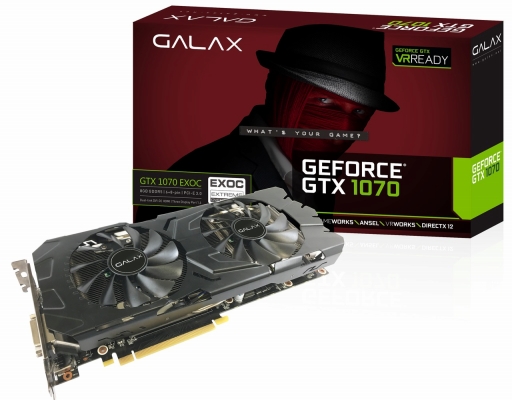 画像ギャラリー No.001のサムネイル画像 / GALAX,低負荷時にファンが止まるGTX 1070搭載カードを発売