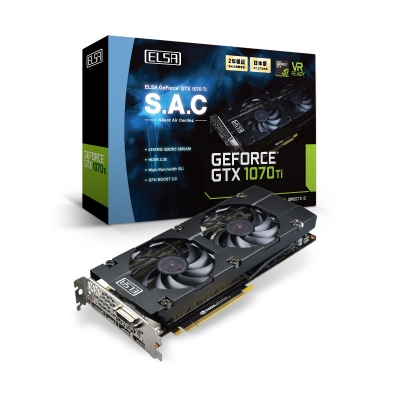 画像ギャラリー No.002のサムネイル画像 / ELSA，S.A.CシリーズのGTX 1070 Tiカードを発売。GTX 1080のS.A.Cモデルは補助電源の仕様変更で「R2」に