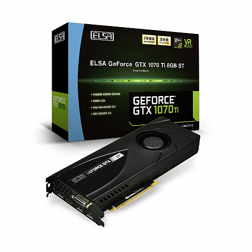 画像ギャラリー No.001のサムネイル画像 / ELSA，外排気クーラー搭載のGTX 1070 Tiカードを税込8万7000円前後で発売