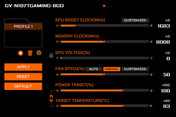 画像ギャラリー No.018のサムネイル画像 / GIGABYTE「GeForce GTX 1070 Ti GAMING 8G」レビュー。WINDFORCE 3Xクーラー採用の安価な選択肢,その性能やいかに
