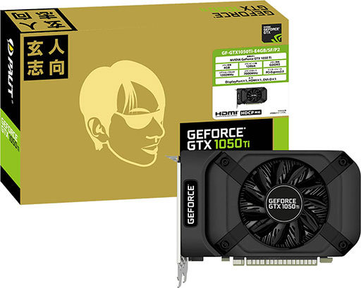 画像ギャラリー No.001のサムネイル画像 / 全長166mmの短尺基板を採用したGTX 1050 Tiカードが玄人志向から