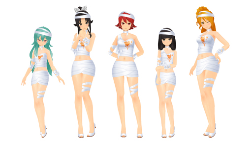 画像ギャラリー No.002のサムネイル画像 / 「スクスト2」，イベント“特訓期間！！”に限定コスチューム「ハロウィンミイラ」＆若月チカ専用「ナースワンピ」が登場