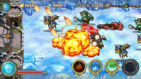 画像ギャラリー No.004のサムネイル画像 / シリコンスタジオがスマホ向け新作アプリ「Dragon Defense」を発表。矢の連射と強力な魔法で城を守る“ディフェンスシューティング”ゲーム