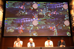 画像ギャラリー No.029のサムネイル画像 / 「討鬼伝 極」完成発表会の模様をレポート。新鬼「カゼヌイ」にゲストの椿姫彩菜さん，「麒麟」川島さん，「スリムクラブ」真栄田さんが挑戦