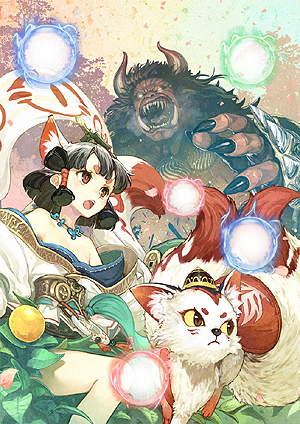 画像ギャラリー No.003のサムネイル画像 / 最新作「討鬼伝 極」との連動も。クイズに答えて“鬼”を退治していくスマホ用アプリ「クイズバトル討鬼伝」が2014年初夏に登場