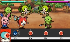 画像ギャラリー No.015のサムネイル画像 / 「太鼓の達人 どんとかつの時空大冒険」，新システム「突撃」の概要が公開。「妖怪ウォッチ」「MH4」「アイマス」「ふなっしー」「くまモン」とのコラボも
