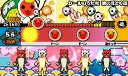 画像ギャラリー No.002のサムネイル画像 / 「太鼓の達人 どんとかつの時空大冒険」，明治のお菓子とコラボレーション