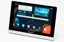 画像ギャラリー No.002のサムネイル画像 / Lenovo「YOGA TABLET 10 HD+」をテスト。独自スタンドが魅力のAndroidタブレットはゲームにも使えるか?